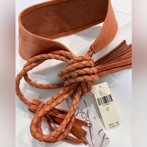 Anthropologie ADA Lucky leather wrap belt. New with tags